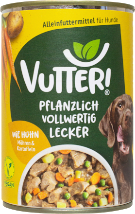 Nassfutter Hund, Vegan wie Huhn VUTTER!