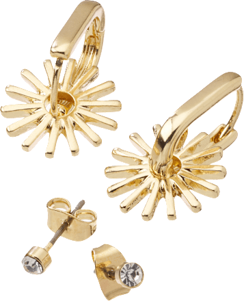 Creolen Sonnen, Gold-Optik ebelin