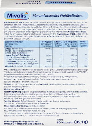 Kapsuly Omega-3 1000 Mivolis