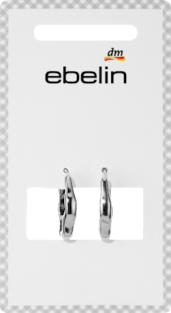 Creolen organisch, Silber-Optik ebelin