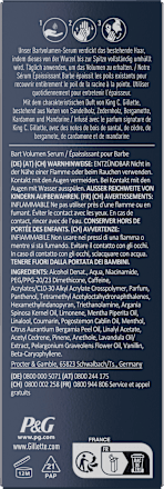 Bartvolumen Serum King. C. Gillette