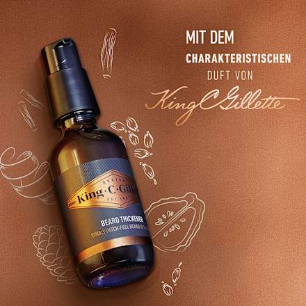 Bartvolumen Serum King. C. Gillette