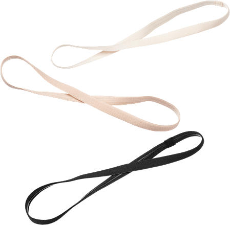 Haarbänder Sport, creme/rosa/schwarz ebelin