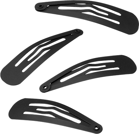 Haarclips mittel, schwarz ebelin