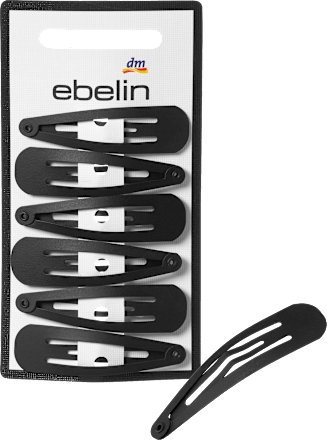 Haarclips mittel, schwarz ebelin