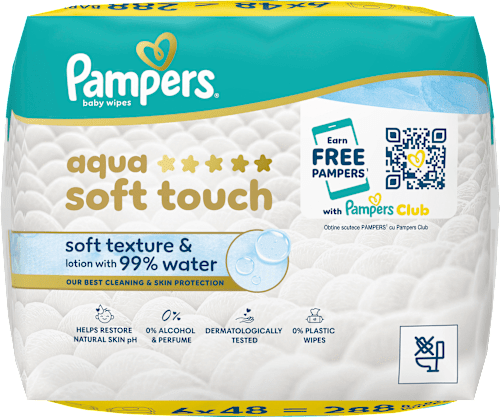 Feuchttücher aqua soft touch (6x48 St) Pampers