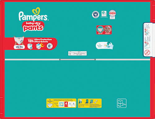 Baby Pants Gr. 4 (9-15 kg) XXL Pack Pampers baby-dry