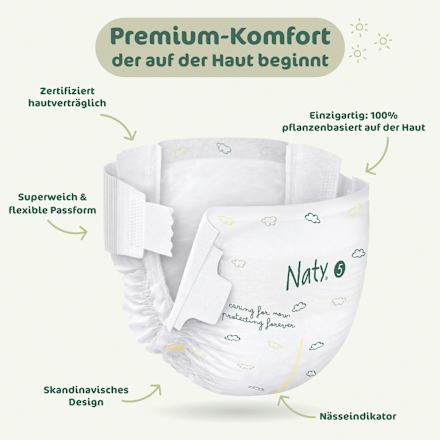 Windeln BioEmbrace Gr. 5 (11-25 kg) Naty