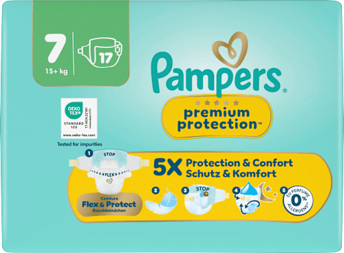Windeln Gr. 7 XL (15+ kg) Pampers premium protection