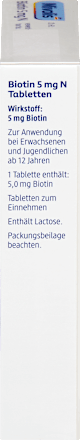 Biotin 5 mg N, Tabletten Mivolis