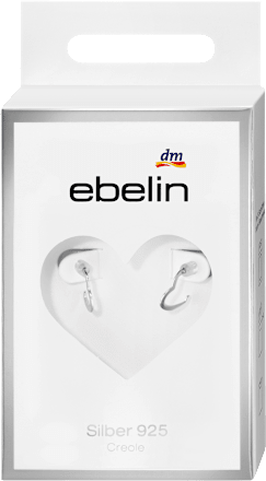 Creolen 925 Silber Herzform ebelin
