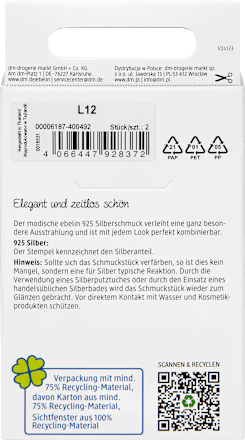 Creolen 925 Silber Herzform ebelin