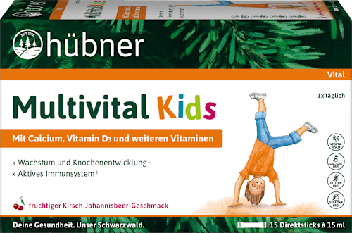 Multivital Kids Direktsticks 15 St hübner