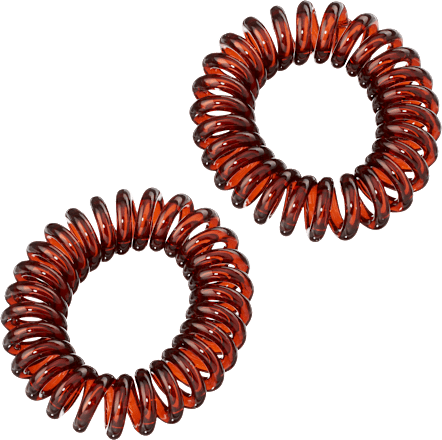 Spiralhaargummis klein, transparent ebelin