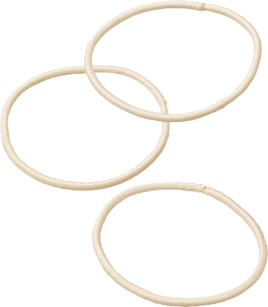 Haargummis dünn, blond  ebelin