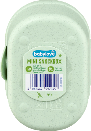 Snackbox mini mintgrün babylove nature