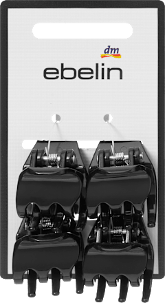 Haarklammern midi, schwarz ebelin