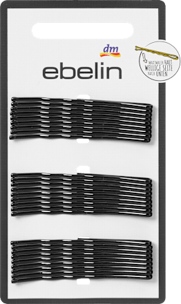 Haarschieber midi, schwarz ebelin