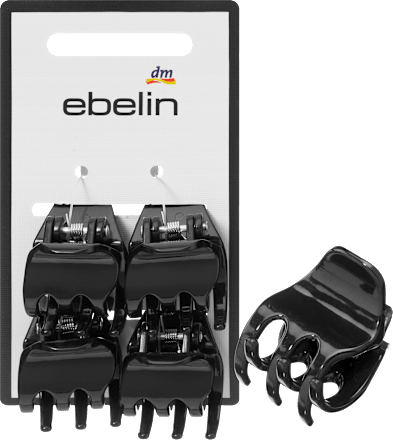 Haarklammern midi, schwarz ebelin