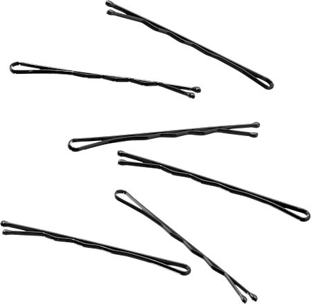 Haarschieber midi, schwarz ebelin