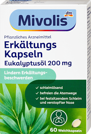 Erkältungskapseln Eukalyptusöl Mivolis
