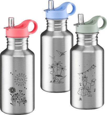 Trinkflasche Kinder aus Edelstahl sortiert babylove