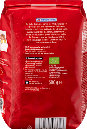 bio těstoviny z tvrdé pšenice Orecchiette dmBio