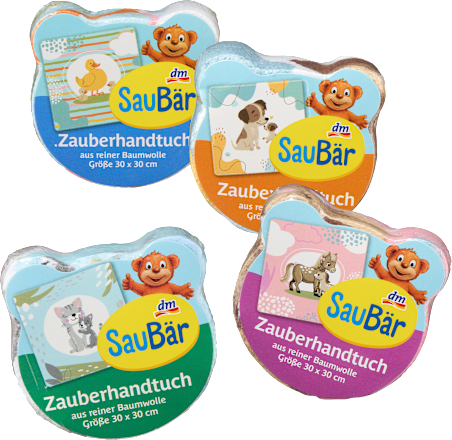 Krpica iz 100% bombaža, več različic SauBär