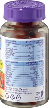 Multivitaminové želé bonbóny Mivolis