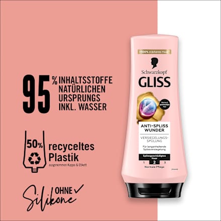 Conditioner Anti-Spliss Wunder Schwarzkopf GLISS