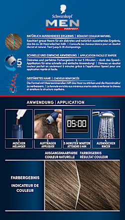 Anti-Grau Tönungs-Gel -Nr. 40 Dunkelblond Schwarzkopf Men Perfect