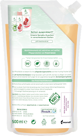 Flüssigseife Sensitiv Pfirsichblüte Nachfüllpack Frosch