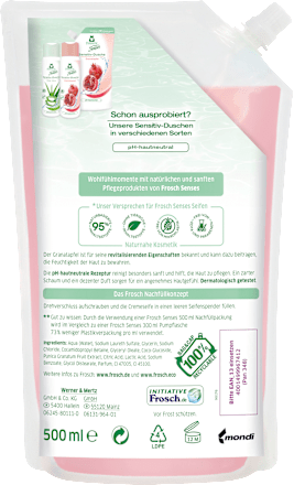 Cremeseife Granatapfel Nachfüllbeutel Frosch