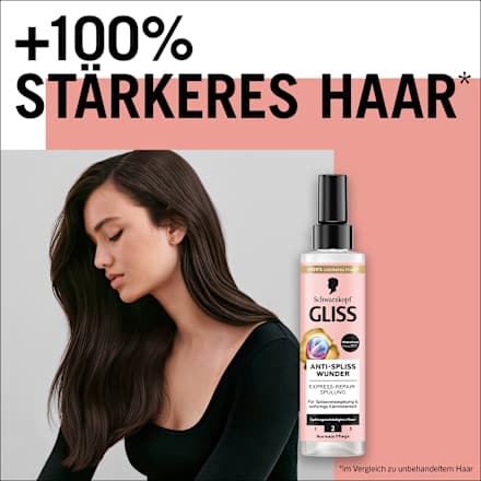 Sprüh-Conditioner Express-Repair Anti-Spliss Wunder Schwarzkopf GLISS