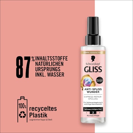 Sprüh-Conditioner Express-Repair Anti-Spliss Wunder Schwarzkopf GLISS