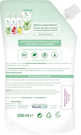 Duschgel Granatapfel Nachfüllpack Frosch Senses