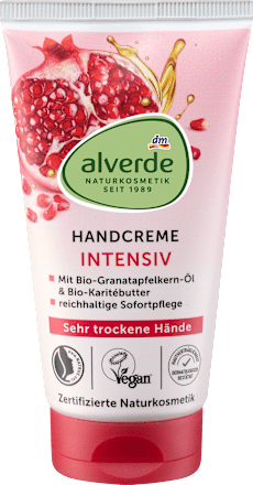 Krema za roke z bio granatnim jabolkom in bio karitejevim maslom alverde NATURKOSMETIK