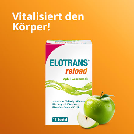 Elotrans reload Apfel-Geschmack Beutel (15x7,45 g) ELOTRANS