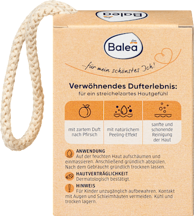 Festes Körperpeeling Pfirsich Balea