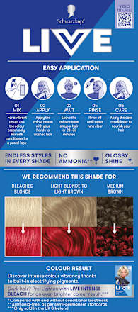 Ultra Brights Semi-permanente Tönung - Nr. 092 Pillar Box Red Schwarzkopf LIVE