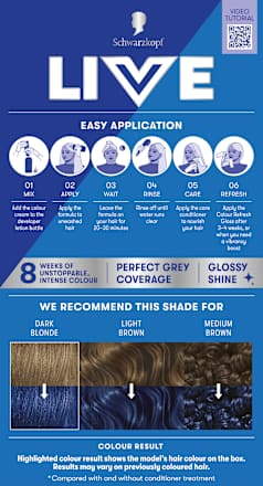 Haarfarbe Intense Colour Permanent Urban Metallics U67 Blue Mercury Schwarzkopf LIVE