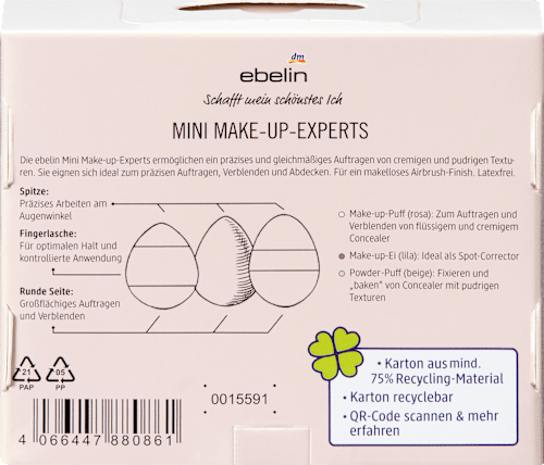 Mini make-up hubky Experts ebelin