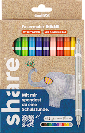 Fasermaler Set 2in1 share