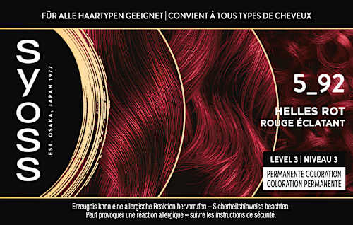 Permanente Öl-Coloration - Nr. 5-92 Helles Rot Syoss Oleo Intense