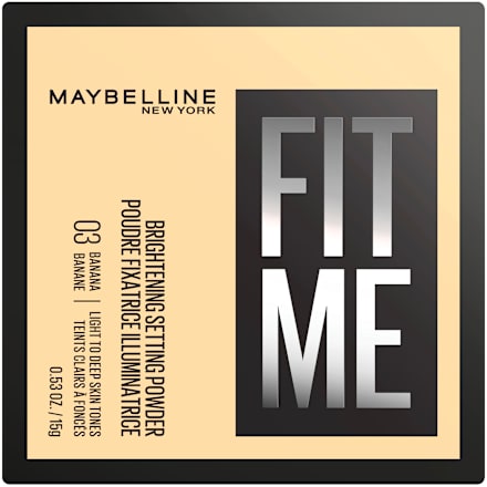 Fixáló púder, Fit Me Powder - Nr. 03 Banana MAYBELLINE NEW YORK