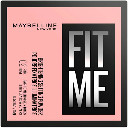 Fixáló púder, Fit Me Powder - Nr. 02 Pink MAYBELLINE NEW YORK