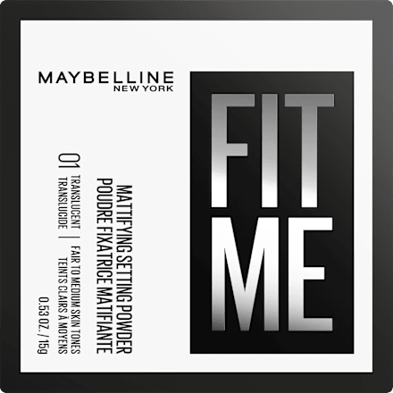 Fixáló púder, Fit Me - Nr. 01 Translucent MAYBELLINE NEW YORK