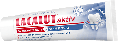 Zahnpasta aktiv Zahnfleischschutz & Sanftes Weiss Lacalut
