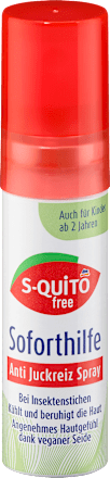 Spray przeciw swędzeniu po ukąszeniach owadów S-QUiTO free