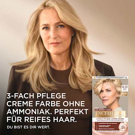 Haarfarbe Creme Age Perfect Nudes 9.31 Helles Goldblond L'ORÉAL PARiS EXCELLENCE Creme
